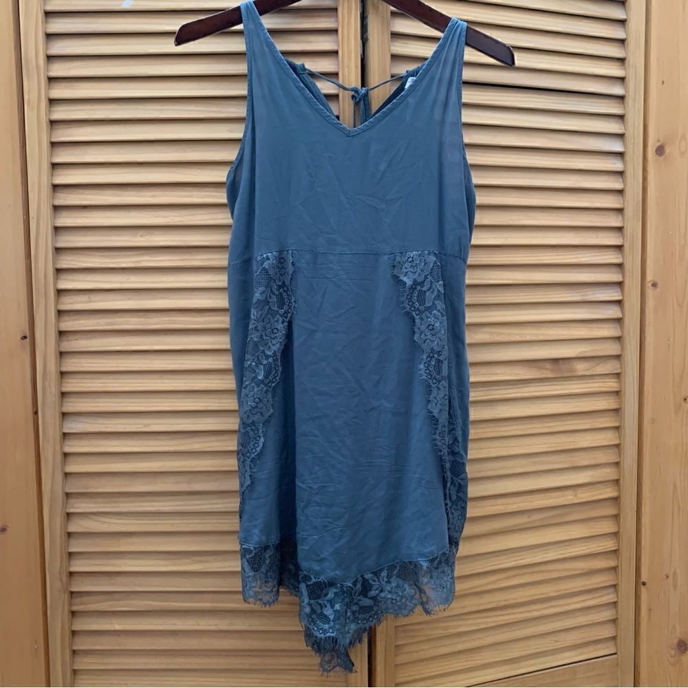 Free People Gray Slip Dress Small